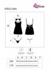 Krolina Black/Czarna seksowna koszulka nocna LivCo Corsetti Fashion rozmiar - S/M