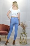 Merribel elastyczne jeansowe spodnie rurki Olha Jasny Niebieski/Light Blue rozmiar - XL