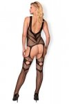 Bodystocking Model Cyber HH01006 Black - Hot in here