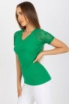 Bluzka Model RV-BZ-7986.74 Green - Rue Paris