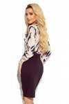 Bluzka Model  140-17 Beige/Black - Numoco