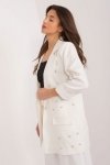 Marynarka Model DHJ-MA-18251.42 Ecru - Italy Moda