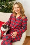 Doctornap Piżama damska PM 7125 red check