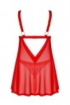 Obsessive Babydoll i stringi Elianes czerwone