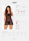 Obsessive Babydoll i stringi Joylace czarne