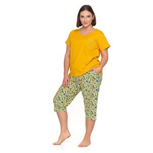 PIŻAMA DAMSKA Z KRÓTKIM RĘKAWEM PLUS SIZE PDD3200-012 S/S 2025