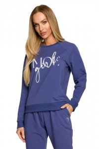 Moe M693 Bluza z haftem - indygo