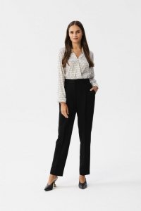 Stylove S356 Spodnie z wysokim stanem - czarne