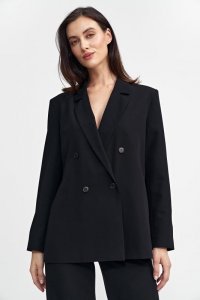 Nife Marynarka oversize, dwurzędowa - czarny - Z69