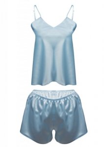D Karen KOMPLET KAREN SATYNA BABY BLUE