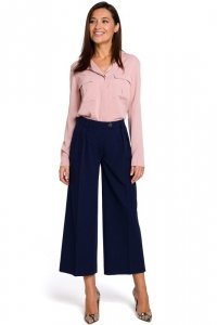 Stylove S139 Spodnie cullotes - granatowe