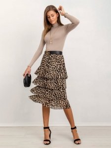 Bluzka-RV-BZ-5210.19-ciemny bezowy rozmiar - XL