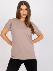 Bluzka-RV-BZ-7544.00-ciemny bezowy rozmiar - L