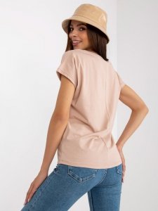 T-shirt-B-014.43-beżowy rozmiar - 2XL