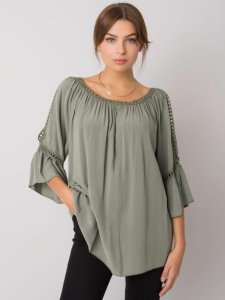 Bluzka-TW-BZ-BI-82198.46-khaki rozmiar - S