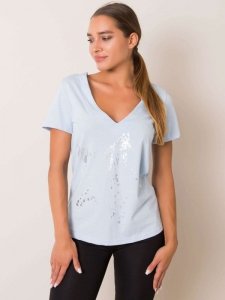 T-shirt-131-TS-PRT2020.01P-jasny niebieski rozmiar - XS