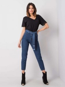 Spodnie jeans-320-SP-2902.09P-ciemny niebieski rozmiar - 27