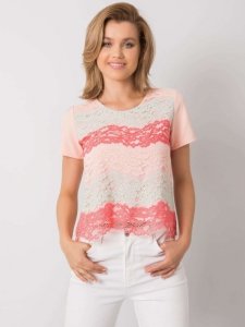 Bluzka-LK-BZ-506276.07P-koralowy rozmiar - 40