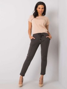 Spodnie dresowe-RV-DR-6437.18-ciemny khaki rozmiar - S