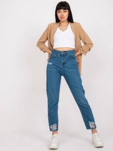 Spodnie jeans-RO-SP-PNT-4005.69-ciemny niebieski rozmiar - S