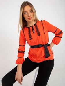 Bluzka-LK-BZ-506122.35X-pomarańczowy rozmiar - 38