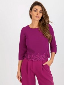 Bluzka-LK-BZ-505970.33P-fioletowy rozmiar - 36