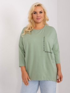 Bluzka-RV-BZ-9088.53P-pistacjowy rozmiar - ONE SIZE