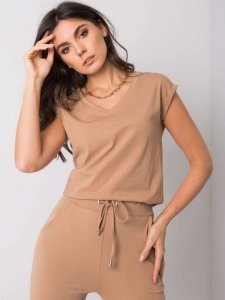 T-shirt-RV-TS-6108.04-camelowy rozmiar - S