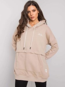 Bluza-RV-BL-7095.30P-beżowy rozmiar - ONE SIZE