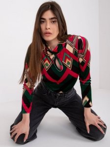 Bluzka-DHJ-BZ-6291-2.32P-ciemny zielony rozmiar - ONE SIZE