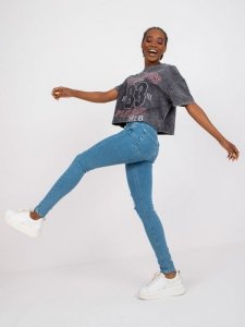 Spodnie jeans-RO-SP-PNT-2307.41X-niebieski rozmiar - XS