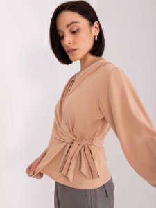 Bluzka-EM-BZ-3035.36-camelowy rozmiar - S