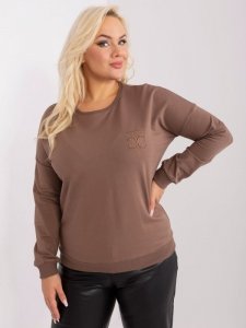Bluzka-RV-BZ-9312.28P-brązowy rozmiar - ONE SIZE