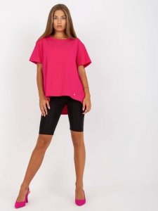 T-shirt-RV-TS-8047.57P-fuksjowy rozmiar - S/M
