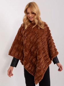 Poncho-AT-PN-2347.16-jasny brązowy rozmiar - ONE SIZE