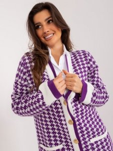 Kardigan-BA-SW-1480.06-fioletowy rozmiar - ONE SIZE