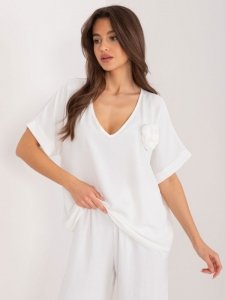 Bluzka-DHJ-BZ-8368.02-ecru rozmiar - ONE SIZE