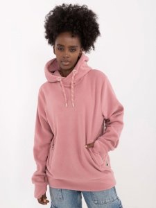 Bluza-D20005M02627B2-ciemny różowy rozmiar - S