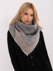 Szalik-AT-SZ-1701.61-szaro-różowy rozmiar - ONE SIZE