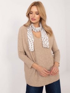 Bluzka-DHJ-BZ-19226.91-camelowy rozmiar - ONE SIZE