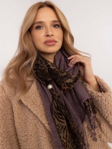 Szalik-AT-SZ-0247.83P-ciemny fioletowy rozmiar - ONE SIZE
