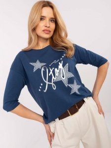 Bluzka-CLM-BZ-0016.84-ciemny niebieski rozmiar - XL