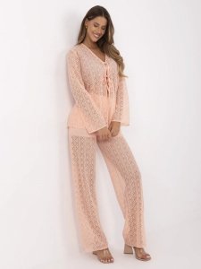 Komplet-LK-KMPL-509993.87-brzoskwiniowy rozmiar - L/XL