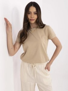 T-shirt-CLM-TS-1640.87-beżowy rozmiar - L