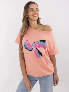 T-shirt-CLM-TS-1019.79-koralowy rozmiar - M