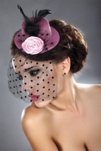 Mini Top Hats Pink Różowy LC 12026 Model 19 LivCo Corsetti Fashion Model 19