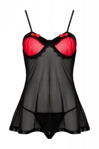 Zmysłowa Koszulka Damska Ritea Black Czarny LivCo Corsetti Fashion rozmiar - S/M