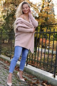 Kardigan Paislee Dusty Rose rozmiar - ONE SIZE