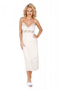 Donna Koszula nocna Jasmine long ecru