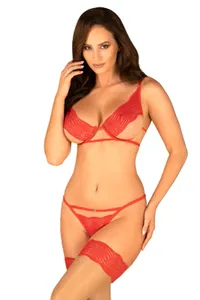Obsessive Komplet Mellania set 2-cz czerwony